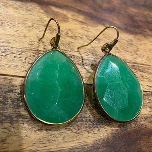 Green Statement Earring